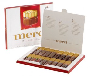 Merci chocolates — assorted chocolate box Ukraine